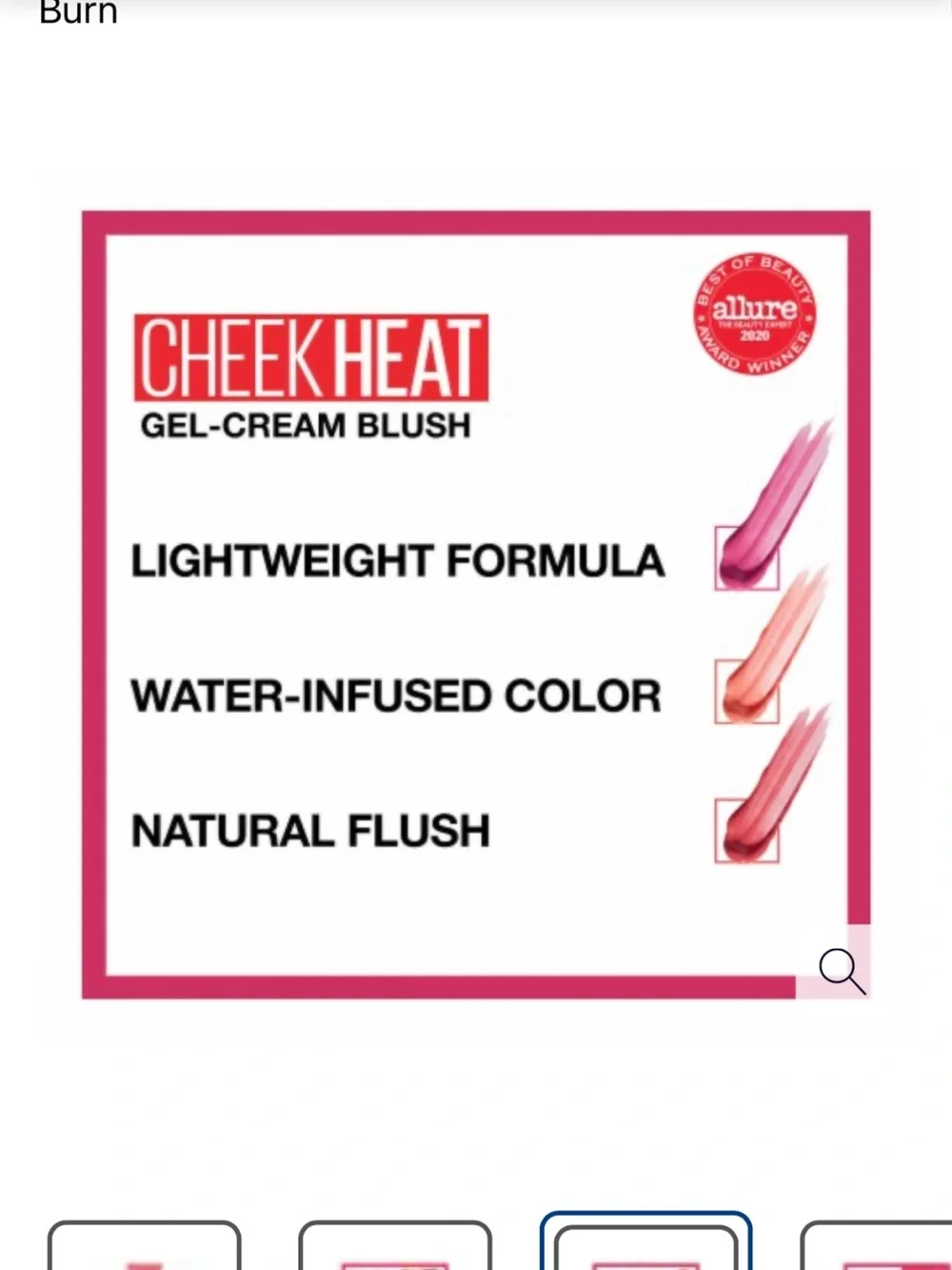 Maybelline Cheek Heat Gel-Cream Blush - Nude Burn, NEW